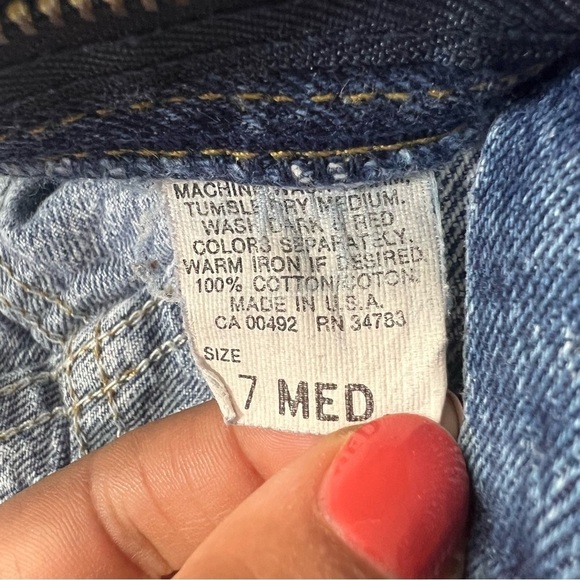 Vintage 1980s USA Acid Wash Frosted High Waist Tapered Leg Mom Jeans sz 26x 31 - Picture 8 of 12